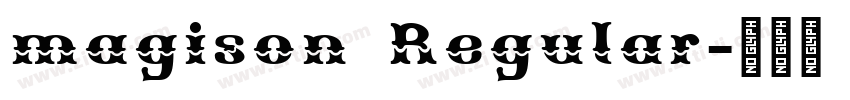 magison Regular字体转换